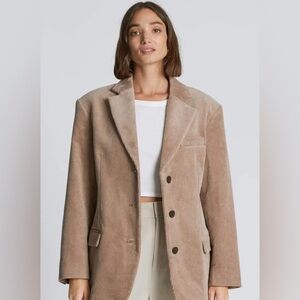Corduroy Brown Oversized Boyfriend 80s Blazer - Everlane - Size 8
